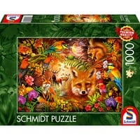 Schmidt Spiele Flores, pelaje y plumas, Puzzle 