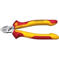 Wiha Cortacables lateral profesional para pelado eléctrico, Alicates de corte rojo/Amarillo