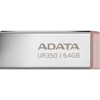 ADATA UR350-64G-RSR/BG, Lápiz USB níquel/Marrón