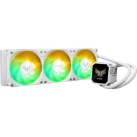 ASUS TUF Gaming LC III 360 ARGB LCD White Edition Procesador Sistema de refrigeración líquida todo en uno 12 cm Blanco 1 pieza(s), Refrigeración por agua blanco, Sistema de refrigeración líquida todo en uno, 12 cm, Blanco