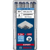 Bosch Expert Broca para martillo SDS plus-7X, Taladro Martillo perforador, Hammer drill bit, 6 mm, 115 mm, Concreto, Piedra, 5 cm