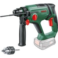 Bosch Martillo perforador inalámbrico UniversalHammer 18V BARETOOL, Adaptador verde/Negro