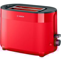 Bosch TAT2M124 tostadora 6 2 rebanada(s) 950 W Rojo rojo, 2 rebanada(s), Rojo, Plástico, Nivel, Giratorio, 950 W, 220 - 240 V