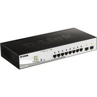 D-Link DGS-1210-08P Gestionado L2 Gigabit Ethernet (10/100/1000) Energía sobre Ethernet (PoE) Negro, Interruptor/Conmutador plateado/Negro, Gestionado, L2, Gigabit Ethernet (10/100/1000), Bidireccional completo (Full duplex), Energía sobre Ethernet (PoE), Montaje en rack
