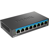 D-Link DMS-108 No administrado L2 2.5G Ethernet (100/1000/2500) Negro, Interruptor/Conmutador No administrado, L2, 2.5G Ethernet (100/1000/2500)