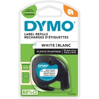 Dymo 12mm LetraTAG Plastic tape cinta para impresora de etiquetas, Cinta de escritura Poliéster, Bélgica, 4 m, 1 pieza(s), 22 mm, 96 mm