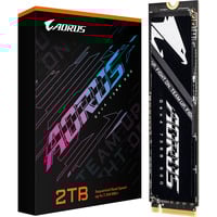 GIGABYTE AORUS Gen4 7300 2 TB M.2 PCI Express 4.0 NVMe 3D TLC NAND, Unidad de estado sólido negro, 2 TB, M.2, 7300 MB/s