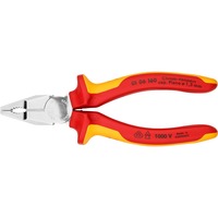 KNIPEX 01 06 160 Alicates de electricista alicate, Alicates combi rojo/Amarillo, Alicates de electricista, Acero cromo vanadio, De plástico, Rojo/naranja, 16 cm, 201 g