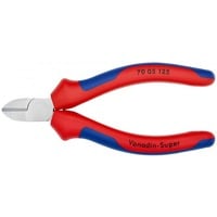 KNIPEX 70 05 125, Alicates de corte rojo/Azul