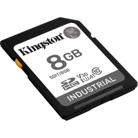 Kingston Industrial 8 GB SDHC, Tarjeta de memoria negro