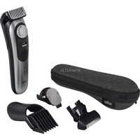 Procter & Gamble BeardTrimmer 9 BT9520 depiladora para la barba Batería 52 2 cm Mojado y seco Negro, Gris, Cortapelo para barba cromado/Negro, Lavable, Batería, Negro, Gris