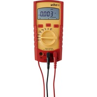 Wiha Multímetro digital 45218, hasta 600 V AC, CAT IV, Instrumento de medición rojo/Amarillo