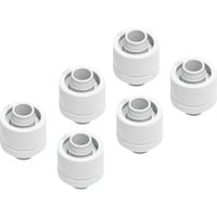 Alphacool Eiszapfen 16/10mm adaptador roscado G1/4 - White Sixpack, Conexión blanco