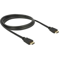 DeLOCK Cable HDMI de alta velocidad con Ethernet conector > conector 4K negro
