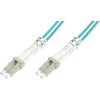 Digitus Cable de parche LWL, dúplex, conector LC > LC, multimodo OM3 turquesa