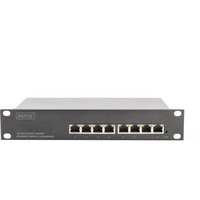 Digitus Conmutador Gigabit Ethernet 8 puertos, 10 pulgadas, L2+ Managed, Interruptor/Conmutador 10 pulgadas, L2+ Managed, Gestionado, L2+, Gigabit Ethernet (10/100/1000), Bidireccional completo (Full duplex), Montaje en rack, Montaje de pared