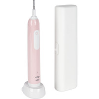 Procter & Gamble Pro 1 Cross Action Pink con estuche de viaje, Cepillo de dientes eléctrico rosa neón