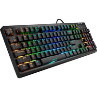Sharkoon SKILLER SGK30 teclado USB QWERTY Inglés de EE. UU. Negro, Teclado para gaming negro, Completo (100%), USB, Interruptor mecánico, QWERTY, LED RGB, Negro
