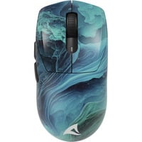 Sharkoon SKILLER SGM25W Ocean, Ratones para gaming turquesa/Azul