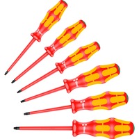Wera 167 i/6 Juego de destornilladores Kraftform Plus Serie 100, VDE rojo/Amarillo