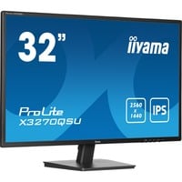 iiyama ProLite X3270QSU-B1 pantalla para PC 80 cm (31.5") 2560 x 1440 Pixeles Wide Quad HD LED Negro, Monitor LED negro (mate), 80 cm (31.5"), 2560 x 1440 Pixeles, Wide Quad HD, LED, 3 ms, Negro