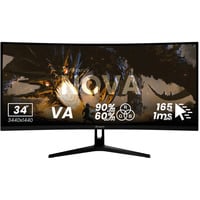Arozzi AZ-NO-34T2K165, Monitor de gaming negro