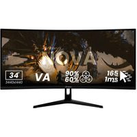 Arozzi Nova 34T2K165, Monitor de gaming negro