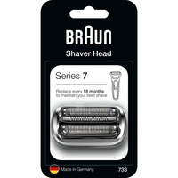 Braun Series 7 73s Cabezal para afeitado, Cabezal de afeitado plateado, Cabezal para afeitado, 1 cabezal(es), Plata, 18 mes(es), Alemania, Braun