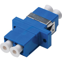 Digitus Acoplador de fibra óptica, dúplex, conector LC > toma LC, modo único OS2, Embrague azul