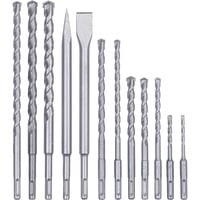 EINHELL Juego de cinceles y brocas SDS Plus, 12 piezas, Juego de taladro y cincel 