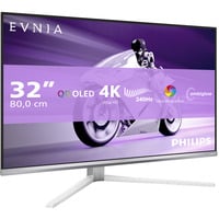 Philips Evnia 8000 32M2N8900/00 pantalla para PC 80 cm (31.5") 3840 x 2160 Pixeles 4K Ultra HD QD-OLED Blanco, Monitor de gaming blanco, 80 cm (31.5"), 3840 x 2160 Pixeles, 4K Ultra HD, QD-OLED, 0,03 ms, Blanco