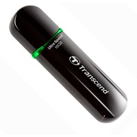 Transcend JetFlash 600, Lápiz USB negro brillante, 16 GB, USB tipo A, 2.0, Tapa, 10,3 g, Negro