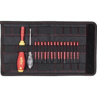 Wiha Destornillador con portapuntas electric slimVario juego de inicio rojo/Amarillo