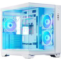 Chieftec GM-30W-TG-OP carcasa de ordenador Cubo Blanco, Cajas de torre blanco, Cubo, PC, Blanco, ATX, micro ATX, Mini-ITX, Juego, Multi