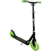 Muuwmi Lights Patinete de aluminio GLOW 215 mm, Vespa negro/Verde