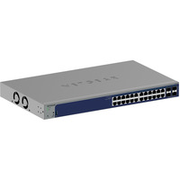 Netgear 24-Port Gigabit Smart Switch GS728TX, Interruptor/Conmutador gris
