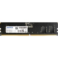 ADATA AD5U48008G-S módulo de memoria 8 GB 1 x 8 GB DDR5 ECC, Memoria RAM negro, 8 GB, 1 x 8 GB, DDR5, 4800 MHz, 288-pin DIMM