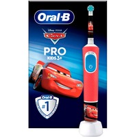 Braun Oral-B Vitality Pro 103 Kids Cars, Cepillo de dientes eléctrico rojo/blanco