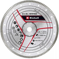 EINHELL Disco de corte turbo de diamante, Ø 300 x 25,4 x 3,6mm, Hoja 