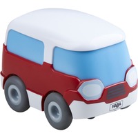 HABA Kullerbü - Autobús rojo, Vehículo de juguete blanco/Antracita
