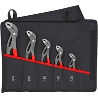 KNIPEX Juego de alicates Cobra, 5 piezas, Set de pinzas rojo