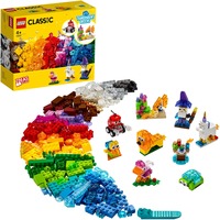 LEGO Classic 11013 Ladrillos Creativos Transparentes, Set de Iniciación, Juegos de construcción Set de Iniciación, Juego de construcción, 4 año(s), Plástico, 500 pieza(s), 589 g