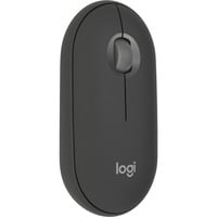 Logitech Pebble 2 M350s ratón Viajes Ambidextro RF Wireless + Bluetooth Óptico 4000 DPI grafito, Ambidextro, Óptico, RF Wireless + Bluetooth, 4000 DPI, Grafito