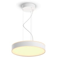 Philips Hue Colgante Enrave, Luz de LED blanco, Philips Hue White ambiance Colgante Enrave, Luz de suspensión inteligente, Bluetooth, Blanco, LED, Metal, Bombilla(s) no reemplazable(s)