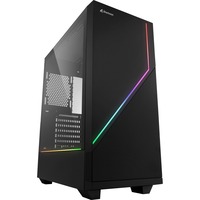 Sharkoon RGB FLOW Midi Tower Negro, Cajas de torre negro, Midi Tower, PC, Negro, ATX, micro ATX, Mini-ITX, Multi, 16,5 cm