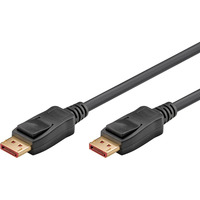 goobay Cable DisplayPort 2.1, certificado, 16K @ 60Hz, 80 Gbit/s negro