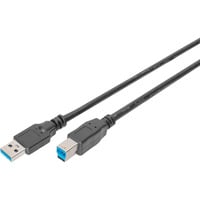 Digitus Cable de conexión USB 3.2 Gen 1 USB-A > USB-B negro