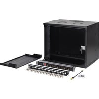Digitus Set de red SOHO Pro 19" 540x400 mm (AnxP), Armario IT negro