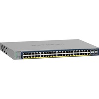 Netgear GS752TP Gestionado L2/L3/L4 Gigabit Ethernet (10/100/1000) Energía sobre Ethernet (PoE) 1U Negro, Interruptor/Conmutador Gestionado, L2/L3/L4, Gigabit Ethernet (10/100/1000), Energía sobre Ethernet (PoE), Montaje en rack, 1U