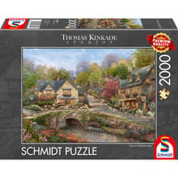Schmidt Spiele Thomas Kinkade Studios: Verano en Cobblestone Village, Puzzle 